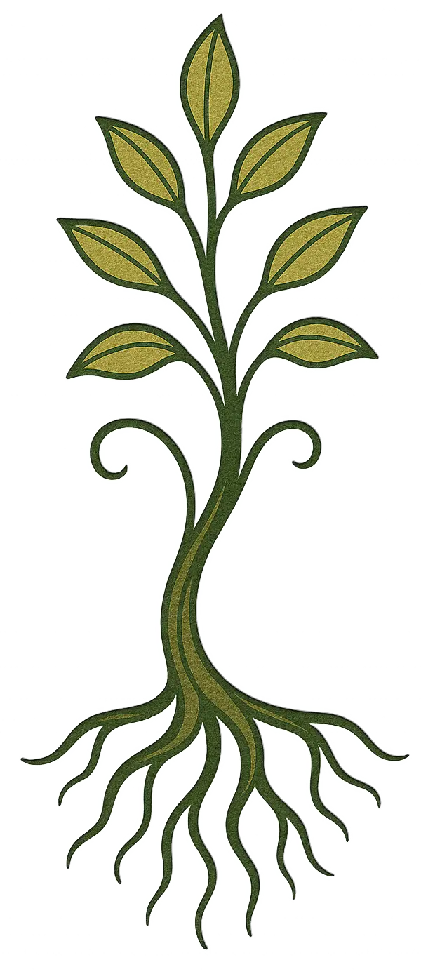 Roots to Roofs flourish R